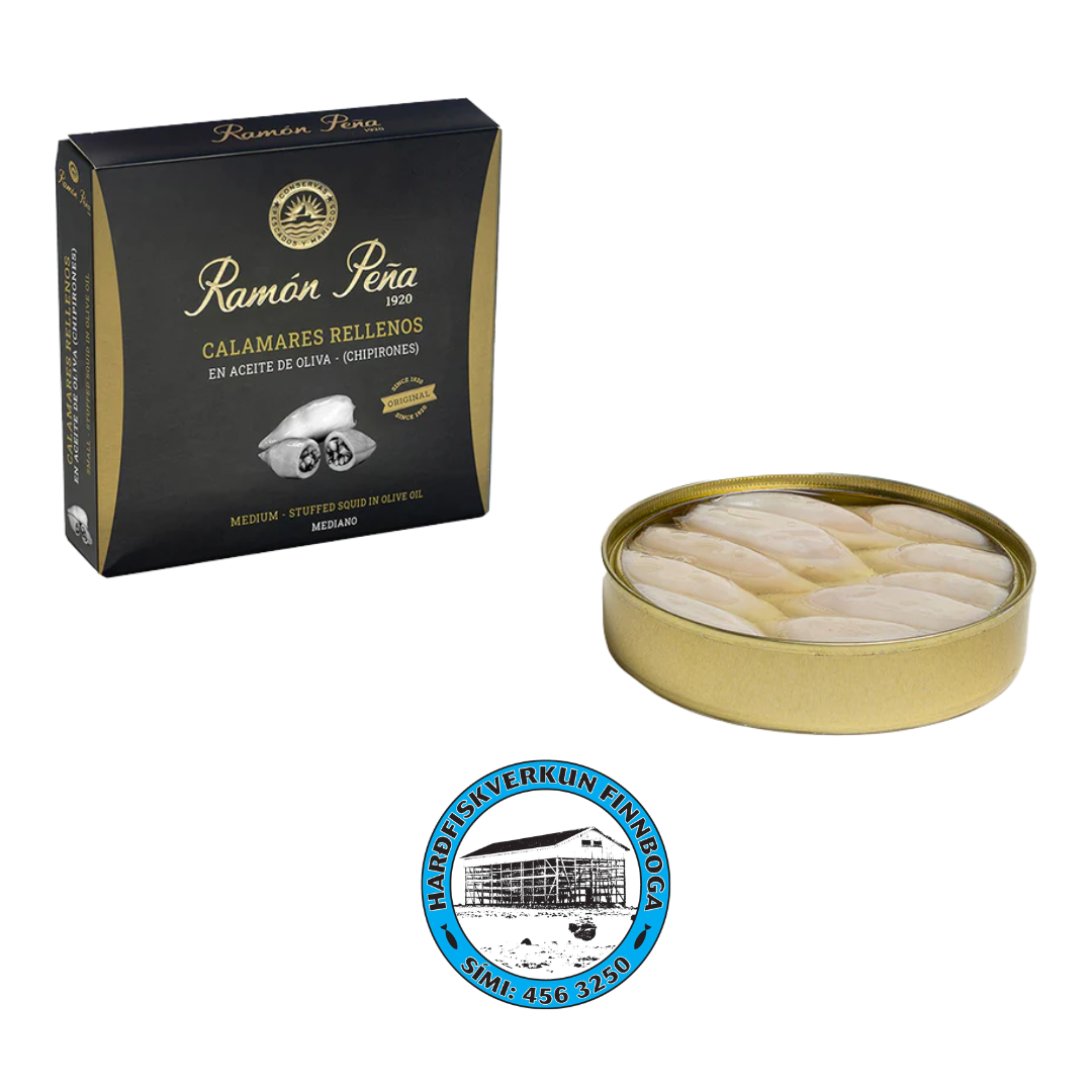 Smokkfiskur í ólívuolíu -niðursuðuvara - Ramon Pena