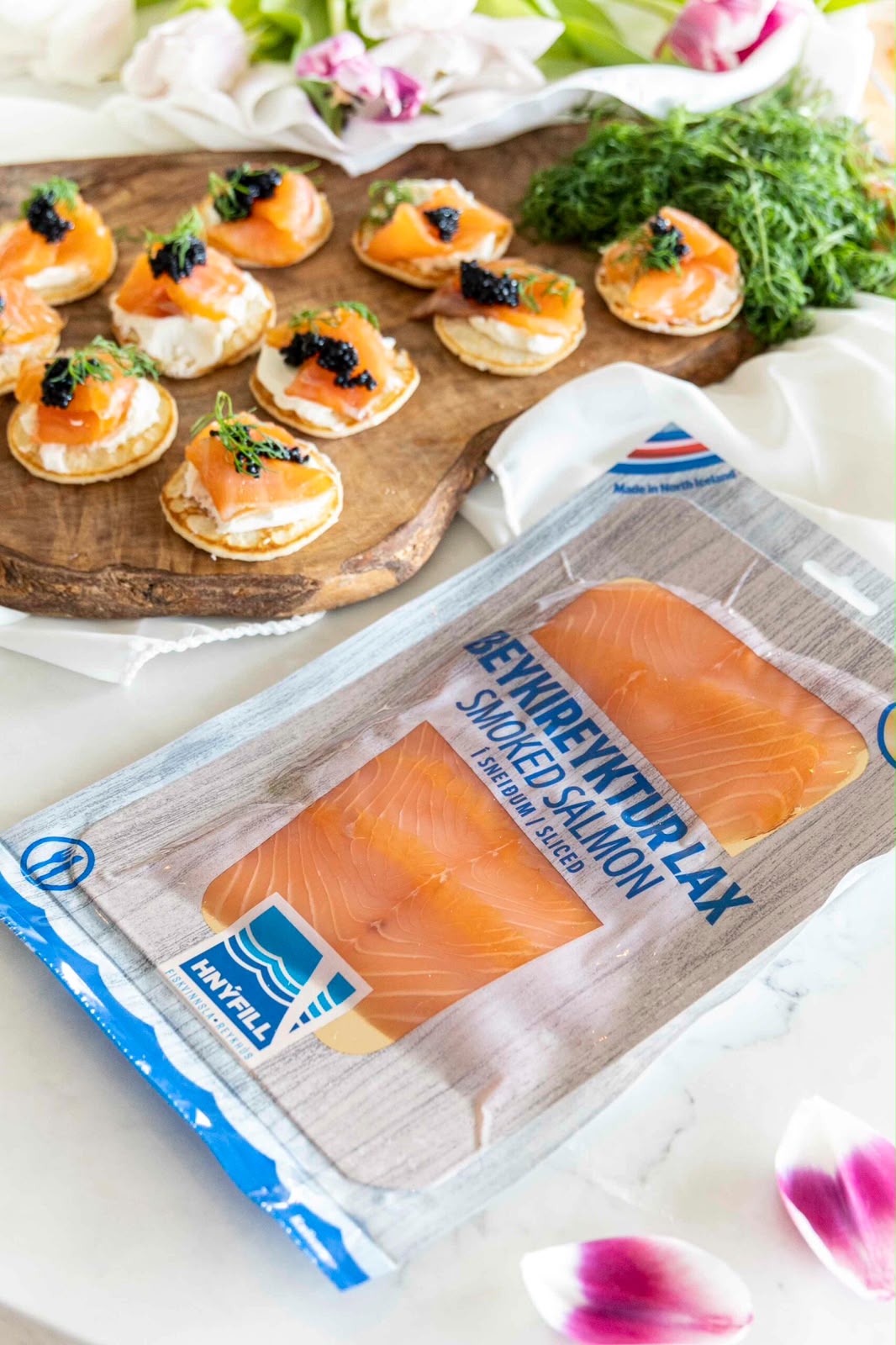 Beykireyktur lax í sneiðum 100g - Hnýfill